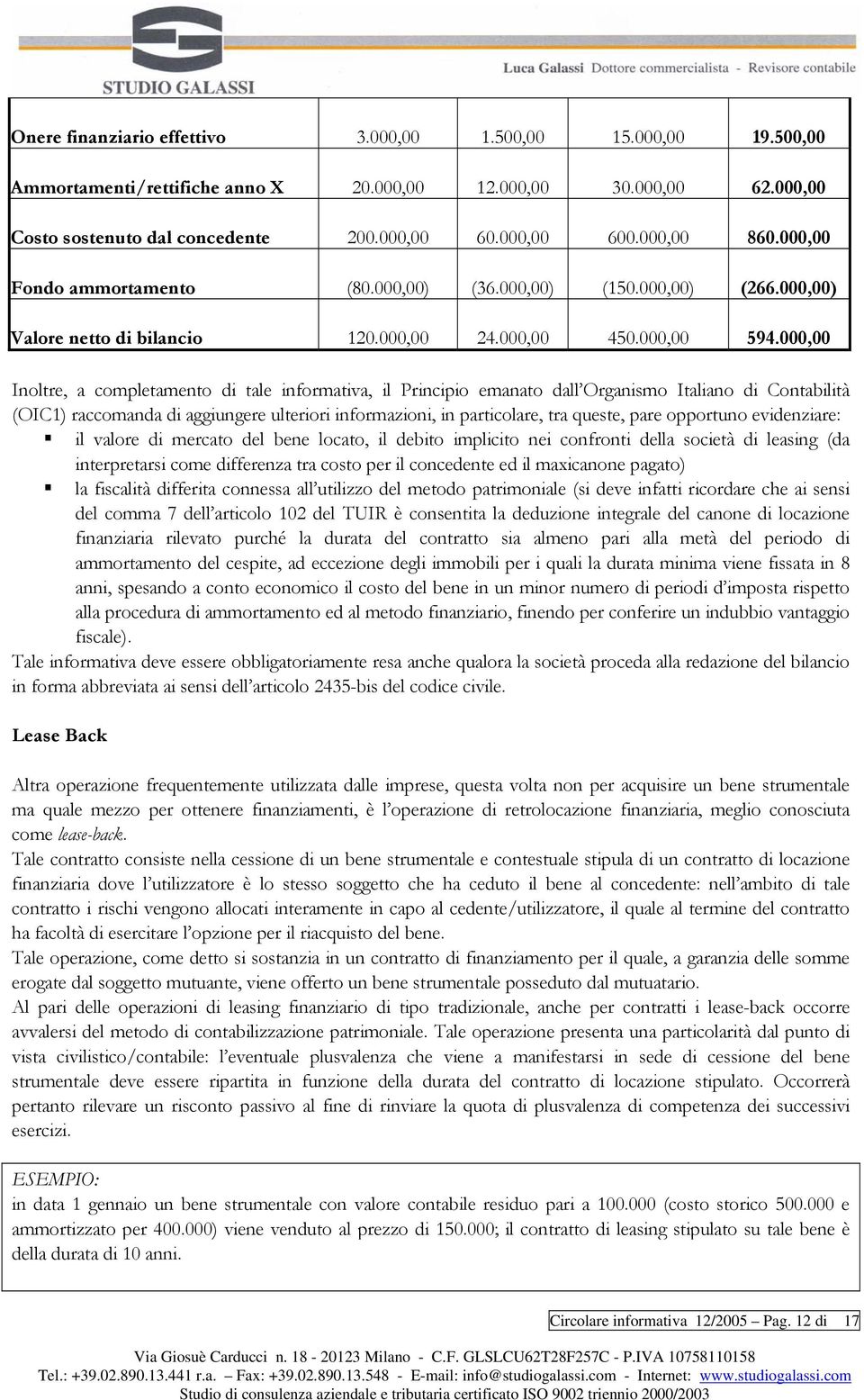 000,00 Inoltre, a completamento di tale informativa, il Principio emanato dall Organismo Italiano di Contabilità (OIC1) raccomanda di aggiungere ulteriori informazioni, in particolare, tra queste,