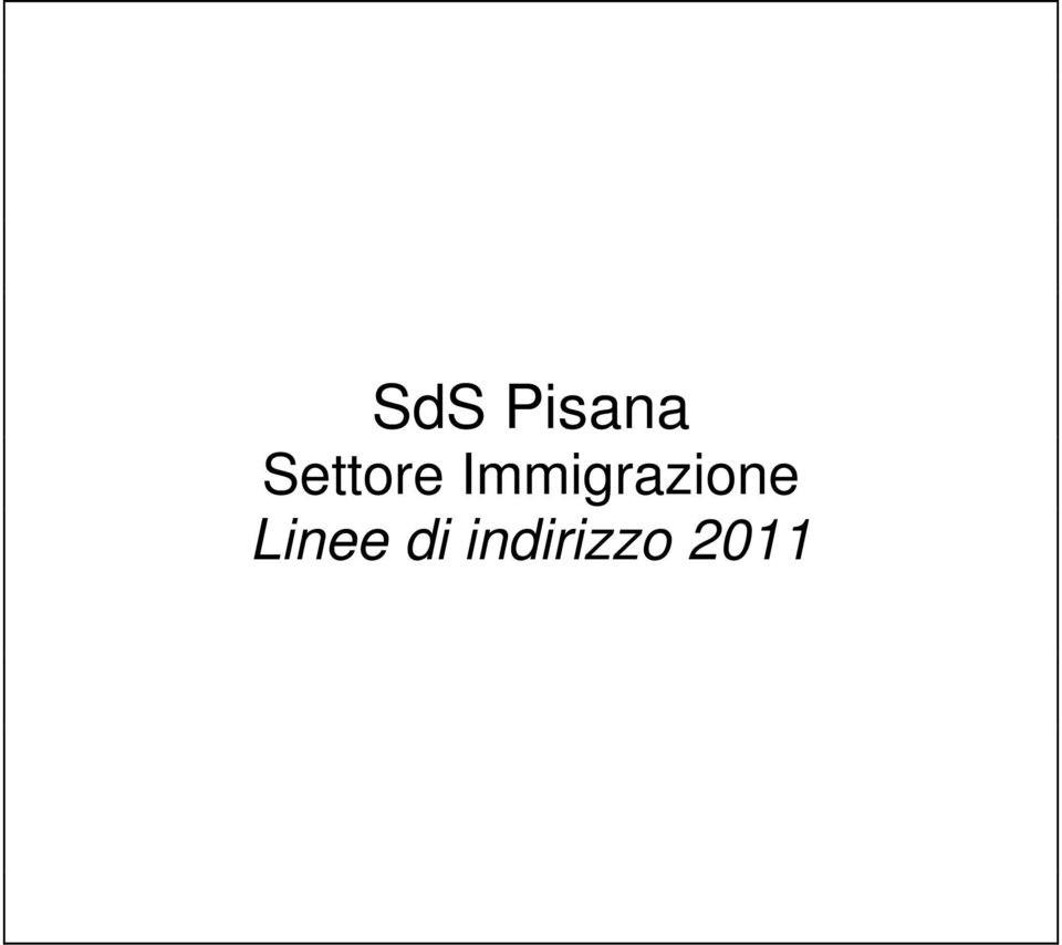 Immigrazione