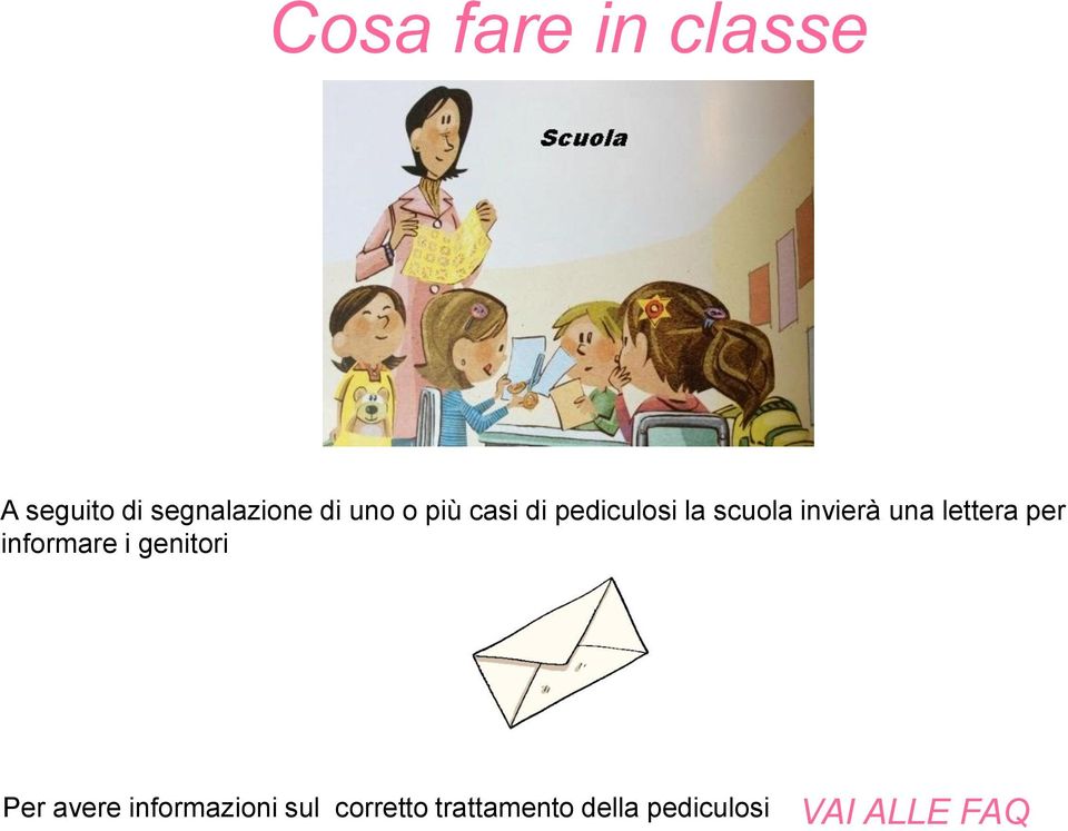 lettera per informare i genitori Per avere