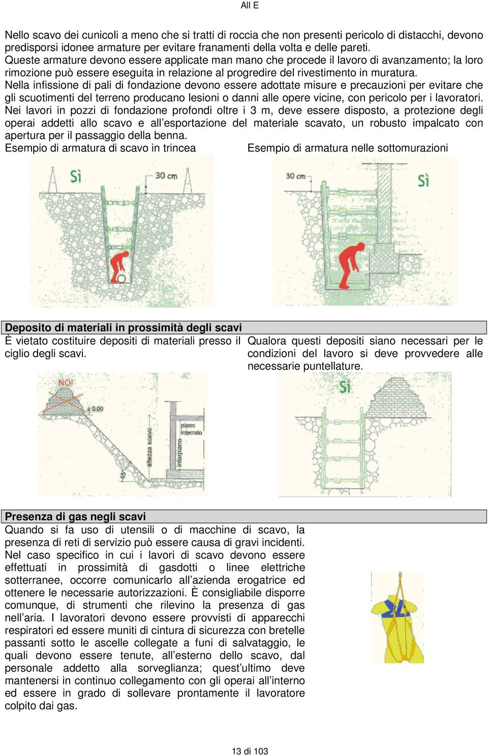 Nella infissione di pali di fondazione devono essere adottate misure e precauzioni per evitare che gli scuotimenti del terreno producano lesioni o danni alle opere vicine, con pericolo per i