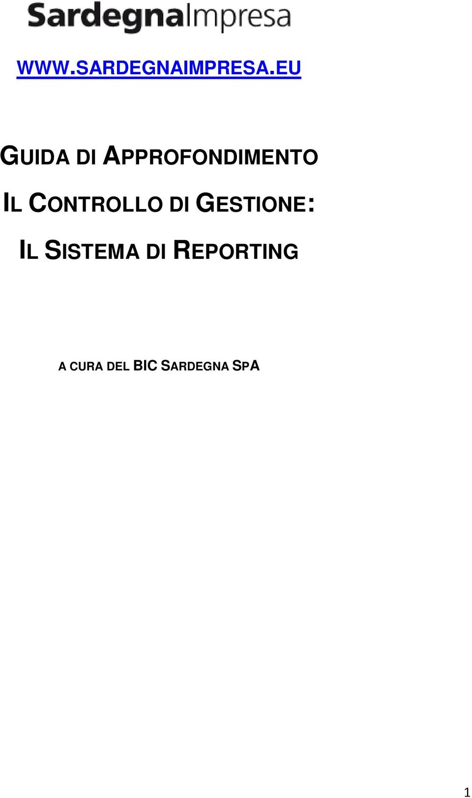 CONTROLLO DI GESTIONE: IL