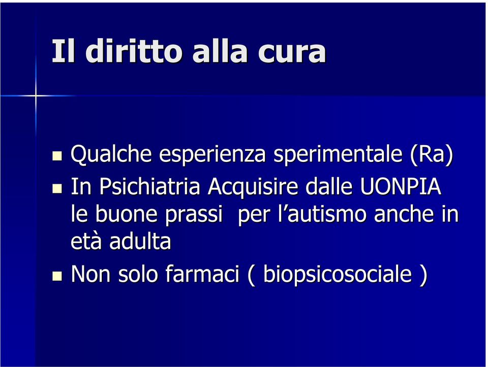 dalle UONPIA le buone prassi per l autismo l