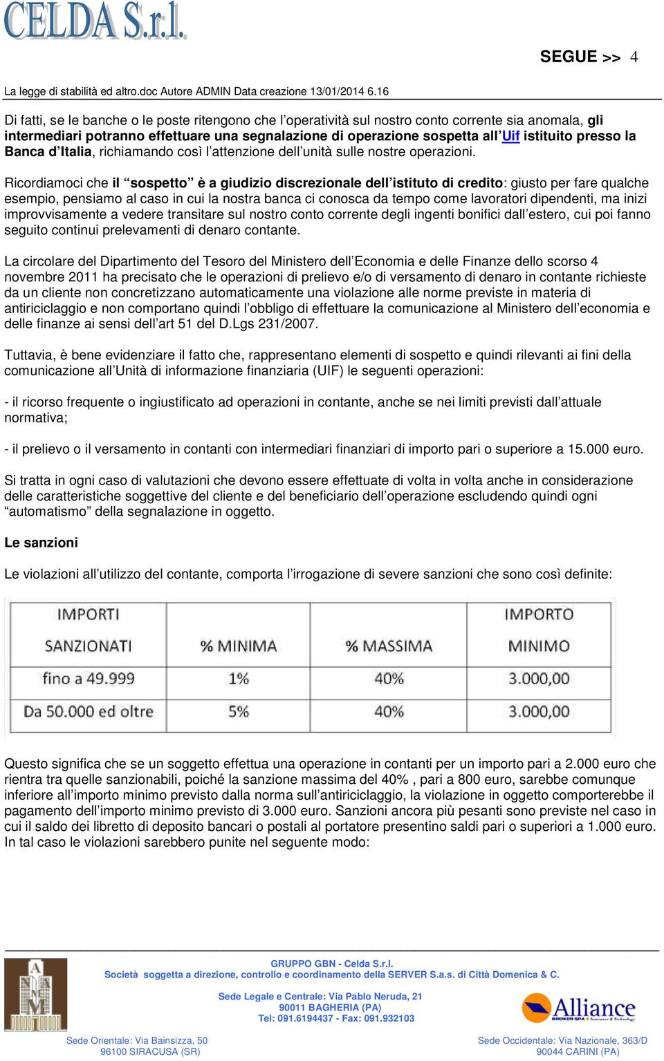 Ricordiamoci che il sospetto è a giudizio discrezionale dell istituto di credito: giusto per fare qualche esempio, pensiamo al caso in cui la nostra banca ci conosca da tempo come lavoratori