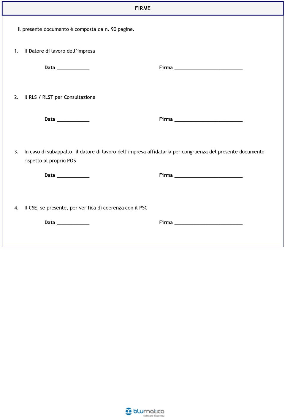 Il RLS / RLST per Consultazione Data Firma 3.