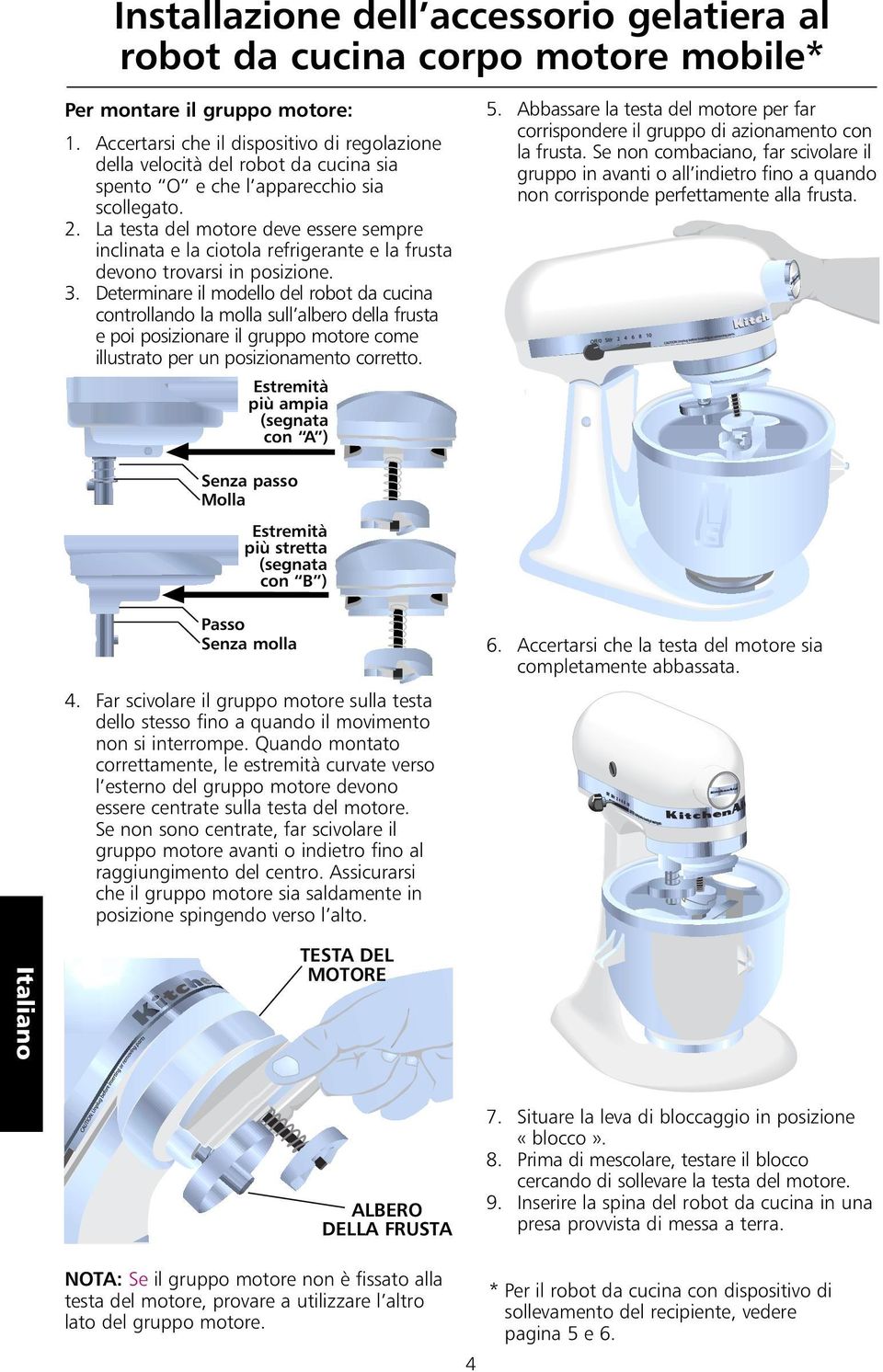 Accertarsi che il dispositivo di regolazione della velocità del robot da cucina sia spento O e che l apparecchio sia scollegato. 2.