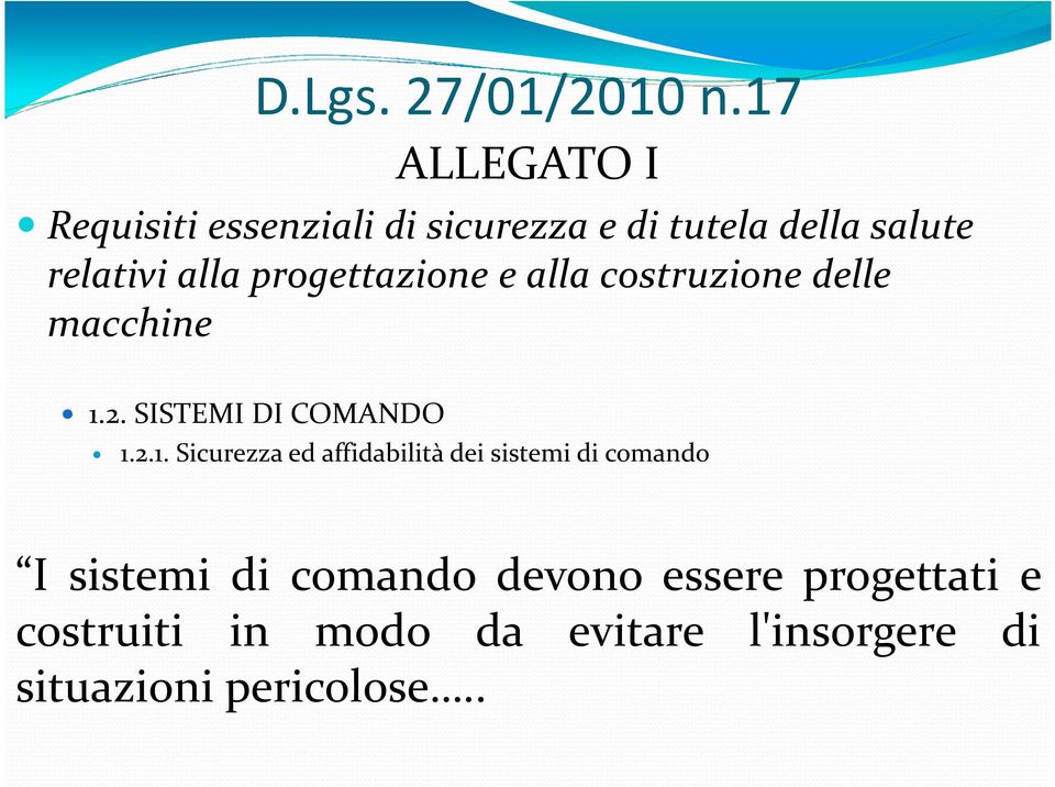 progettazione e alla costruzione delle macchine 1.