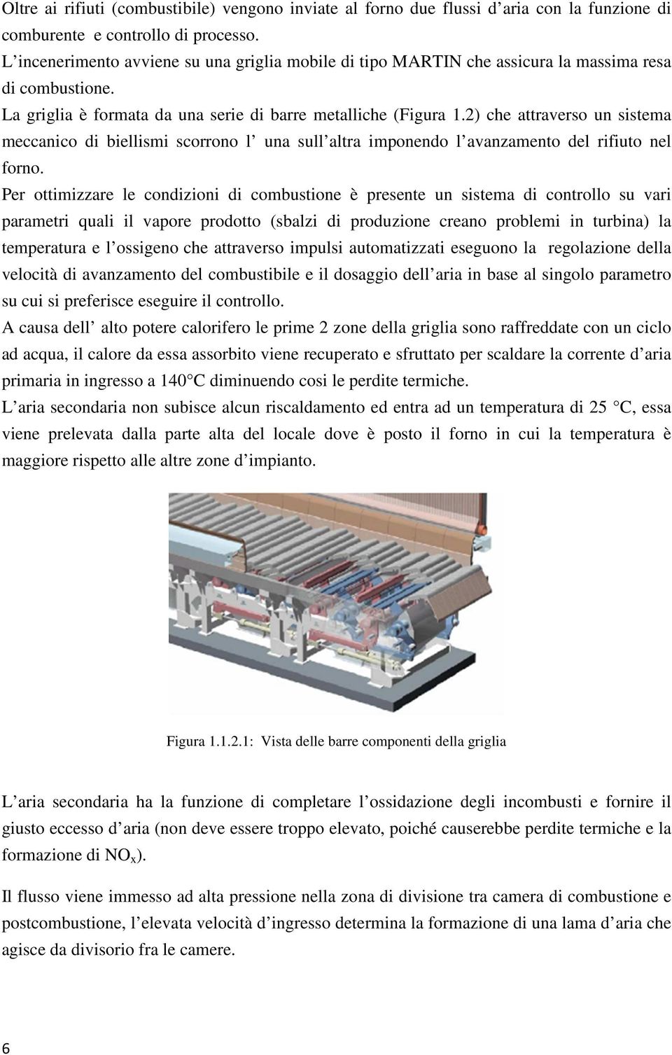 2) che attraverso un sistema meccanico di biellismi scorrono l una sull altra imponendo l avanzamento del rifiuto nel forno.