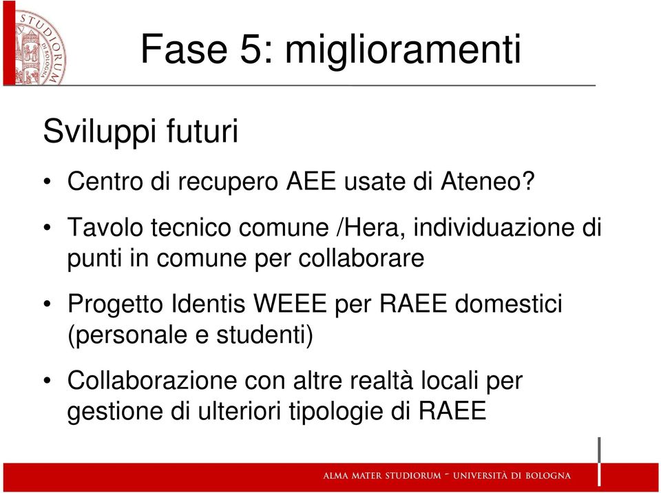 Tavolo tecnico comune /Hera, individuazione di punti in comune per