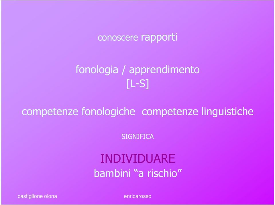 fonologiche competenze