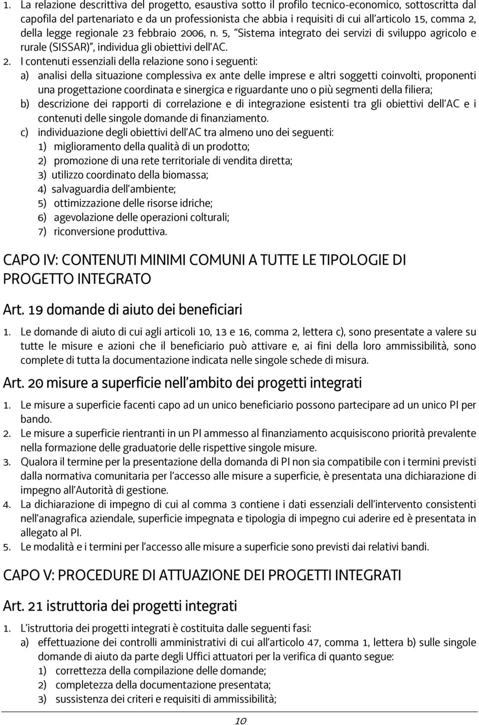 della legge regionale 23