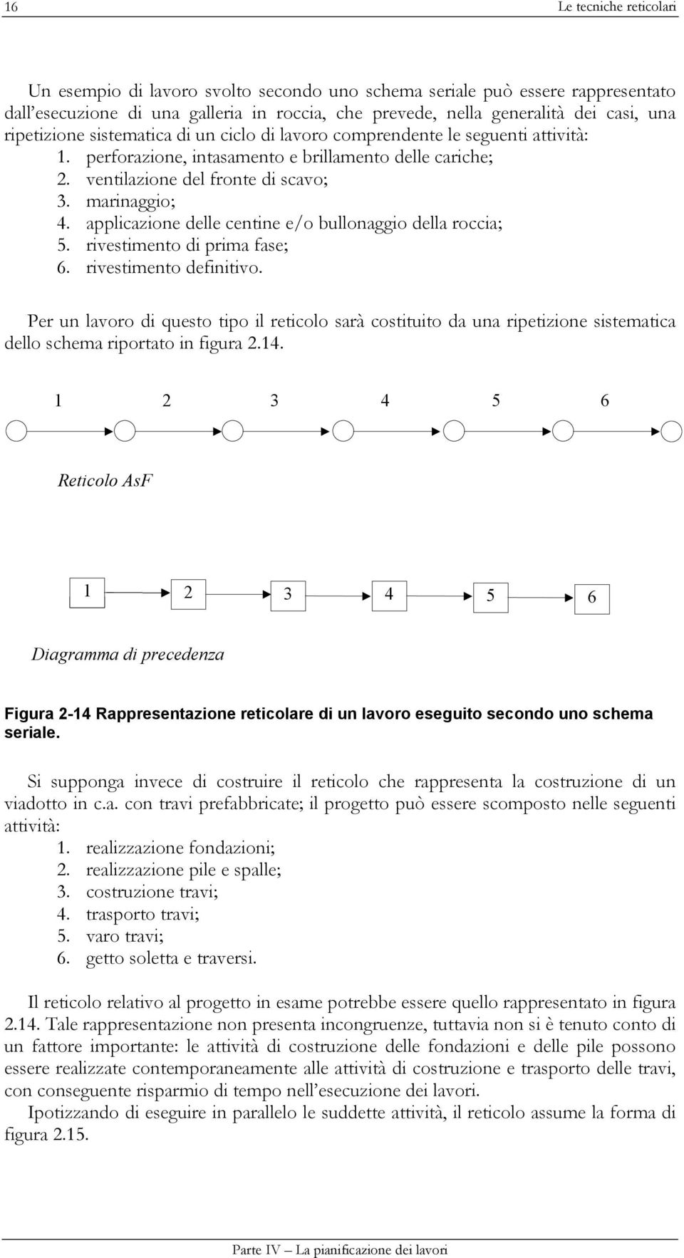 applicazione delle centine e/o bullonaggio della roccia;. rivestimento di prima fase;. rivestimento definitivo.