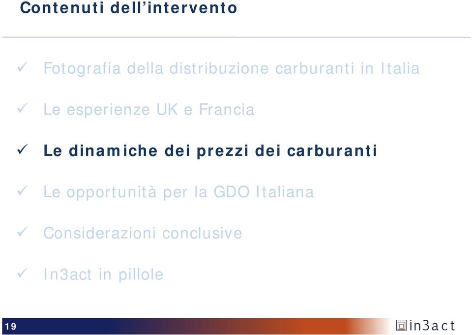 dinamiche dei prezzi dei carburanti Le opportunità per