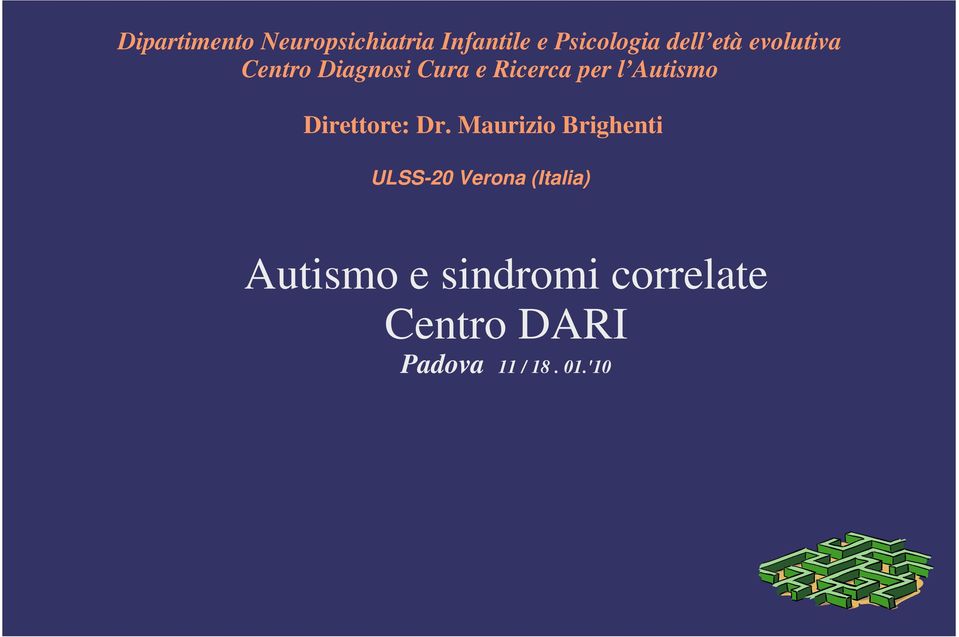 Direttore: Dr.