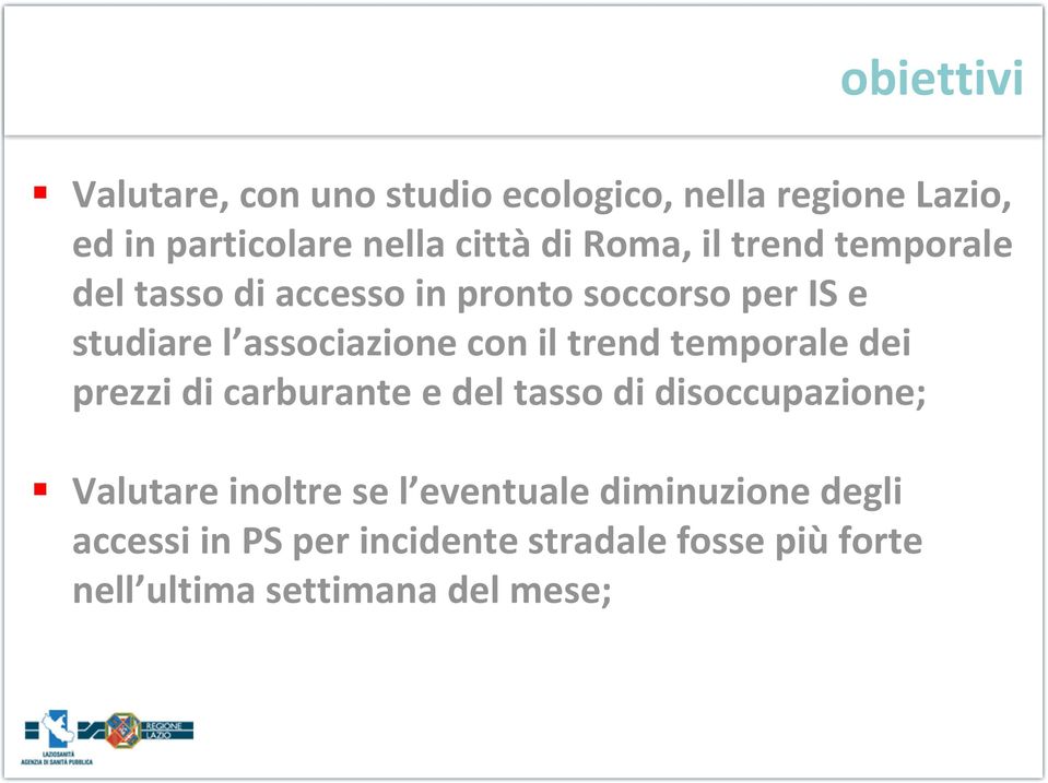 il trend temporale dei prezzi di carburante e del tasso di disoccupazione; Valutare inoltre se l