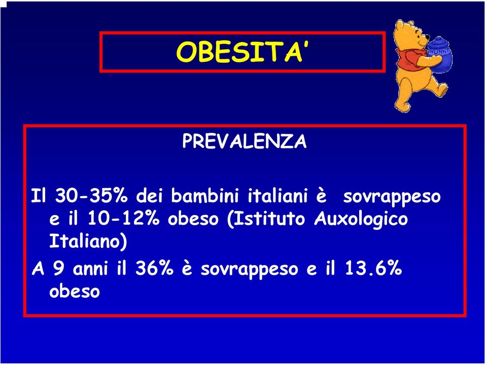 10-12% obeso (Istituto Auxologico