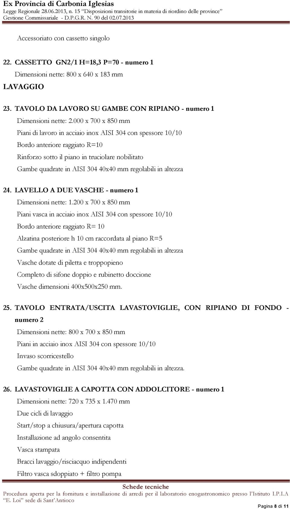 LAVELLO A DUE VASCHE - Dimensioni nette: 1.