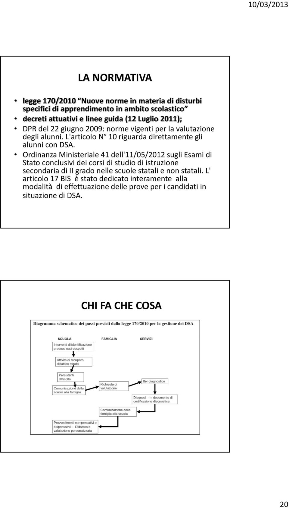 Ordinanza Ministeriale 41 dell'11/05/2012 sugli Esami di Stato conclusivi dei corsi di studio di istruzione secondaria di II grado nelle scuole