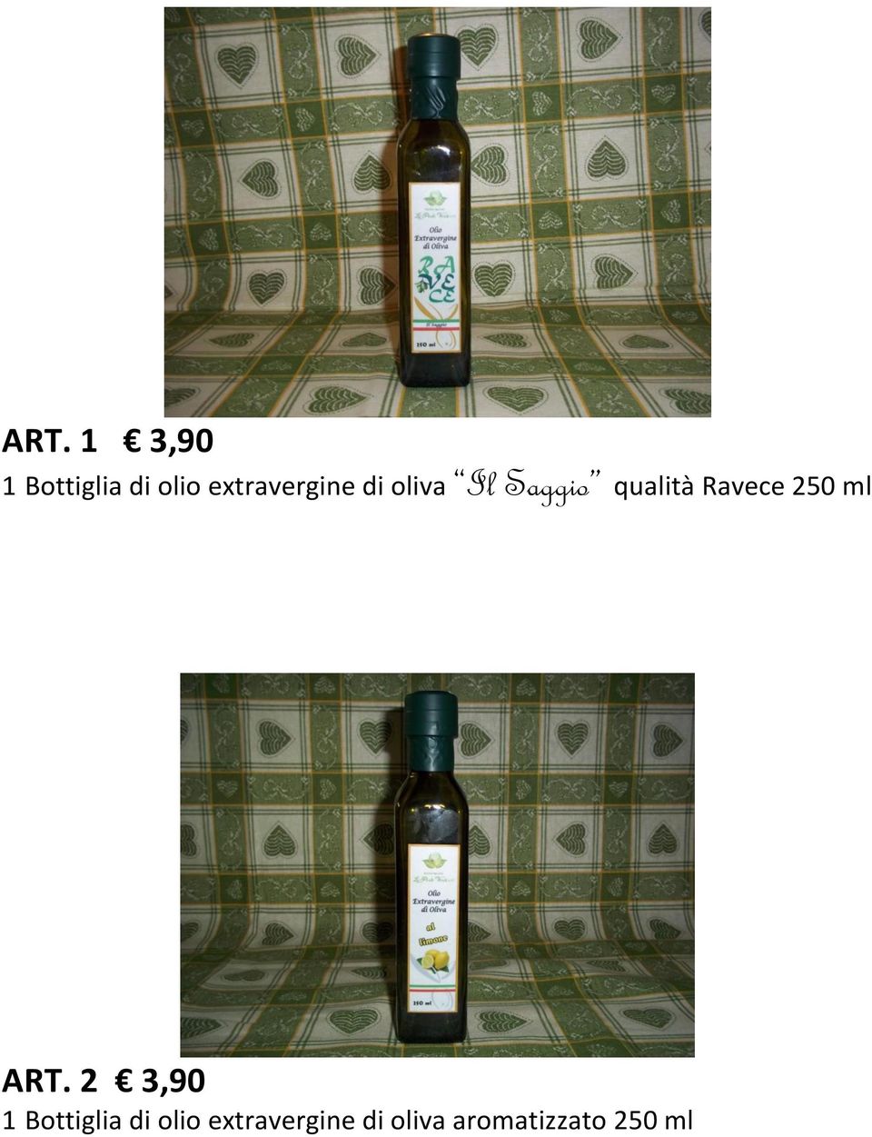 olio extravergine di