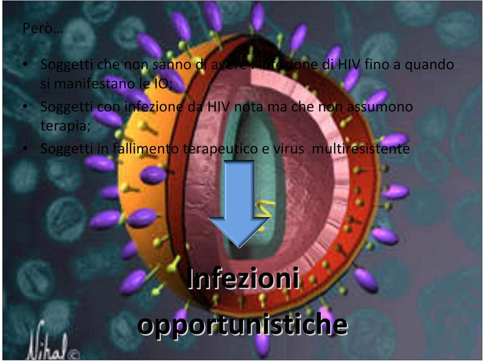 da HIV nota ma che non assumono terapia; Soggetti in