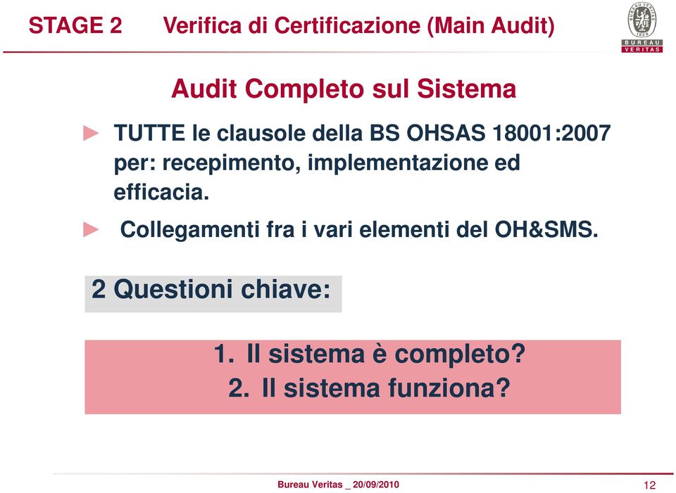 implementazione ed efficacia.