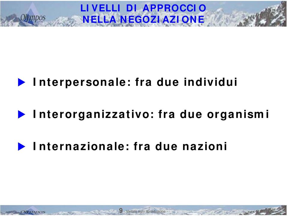 Interorganizzativo: fra due organismi