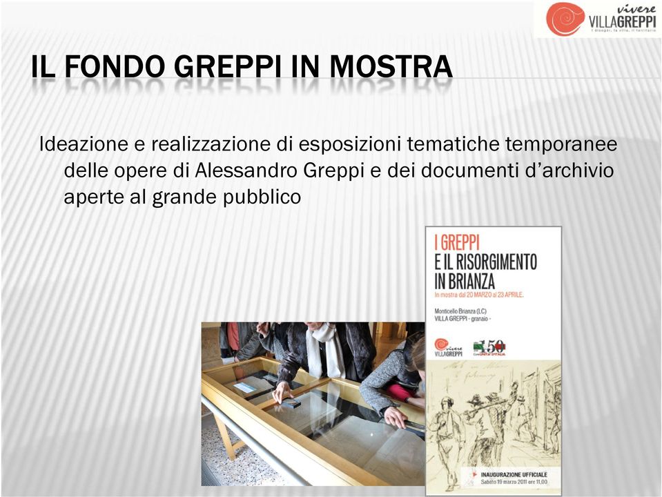 temporanee delle opere di Alessandro Greppi