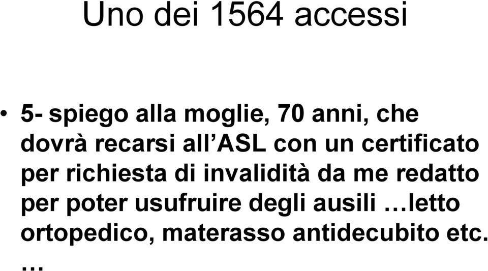 richiesta di invalidità da me redatto per poter