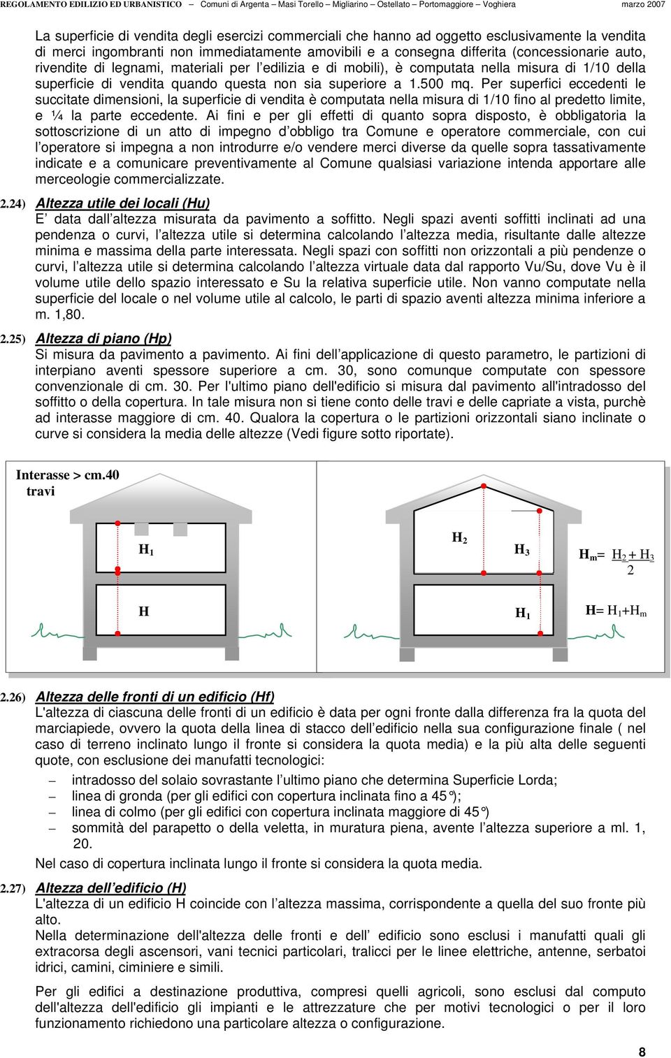 Per superfici eccedenti le succitate dimensioni, la superficie di vendita è computata nella misura di 1/10 fino al predetto limite, e ¼ la parte eccedente.