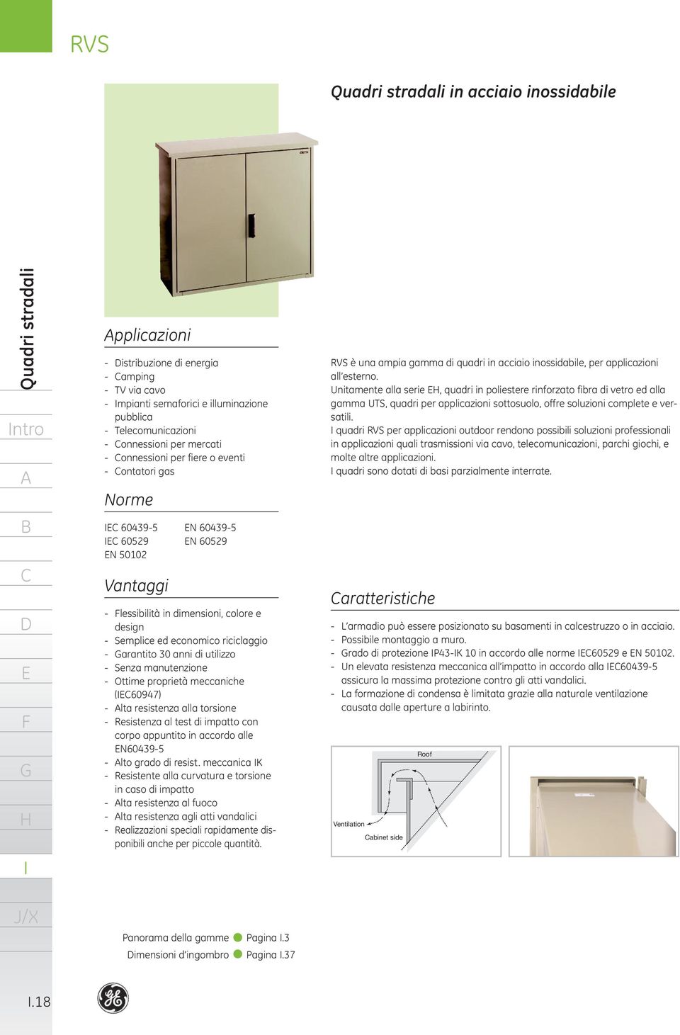 utilizzo Senza manutenzione Ottime proprietà meccaniche (60947) lta resistenza alla torsione Resistenza al test di impatto con corpo appuntito in accordo alle N604395 lto grado di resist.