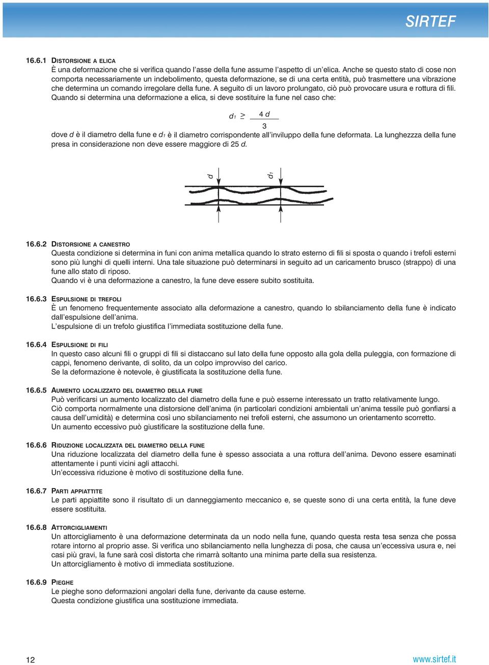 A seguito di un lavoro prolungato, ciò può provocare usura e rottura di fili.