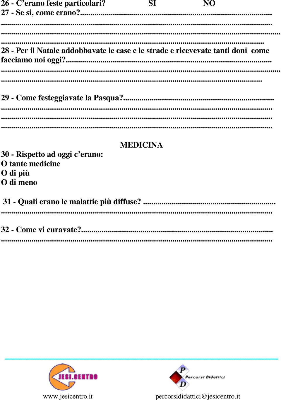 facciamo noi oggi?......... 29 - Come festeggiavate la Pasqua?