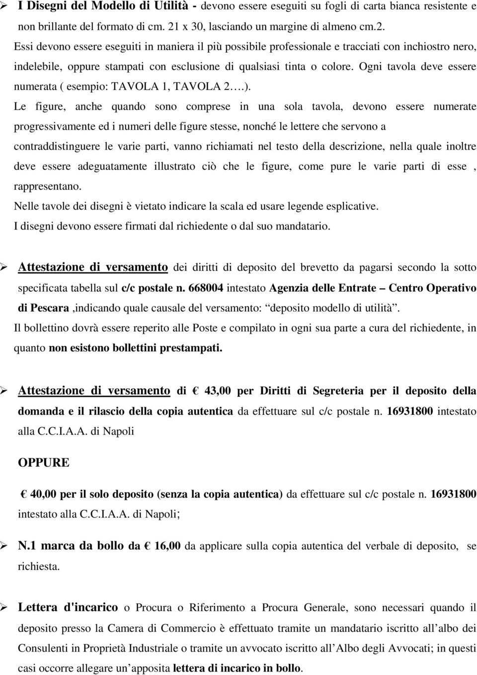 Essi devono essere eseguiti in maniera il più possibile professionale e tracciati con inchiostro nero, indelebile, oppure stampati con esclusione di qualsiasi tinta o colore.