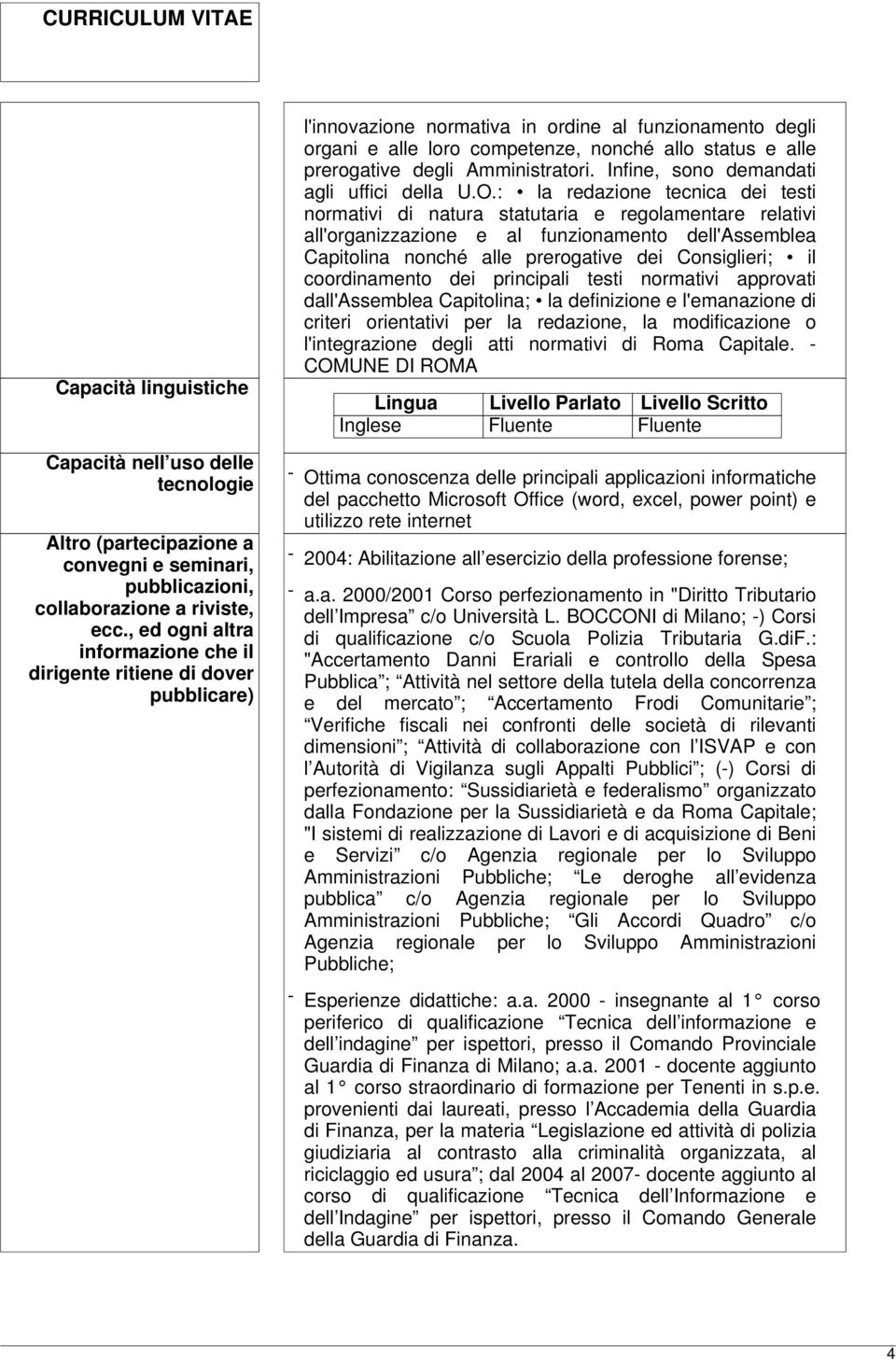 prerogative degli Amministratori. Infine, sono demandati agli uffici della U.O.