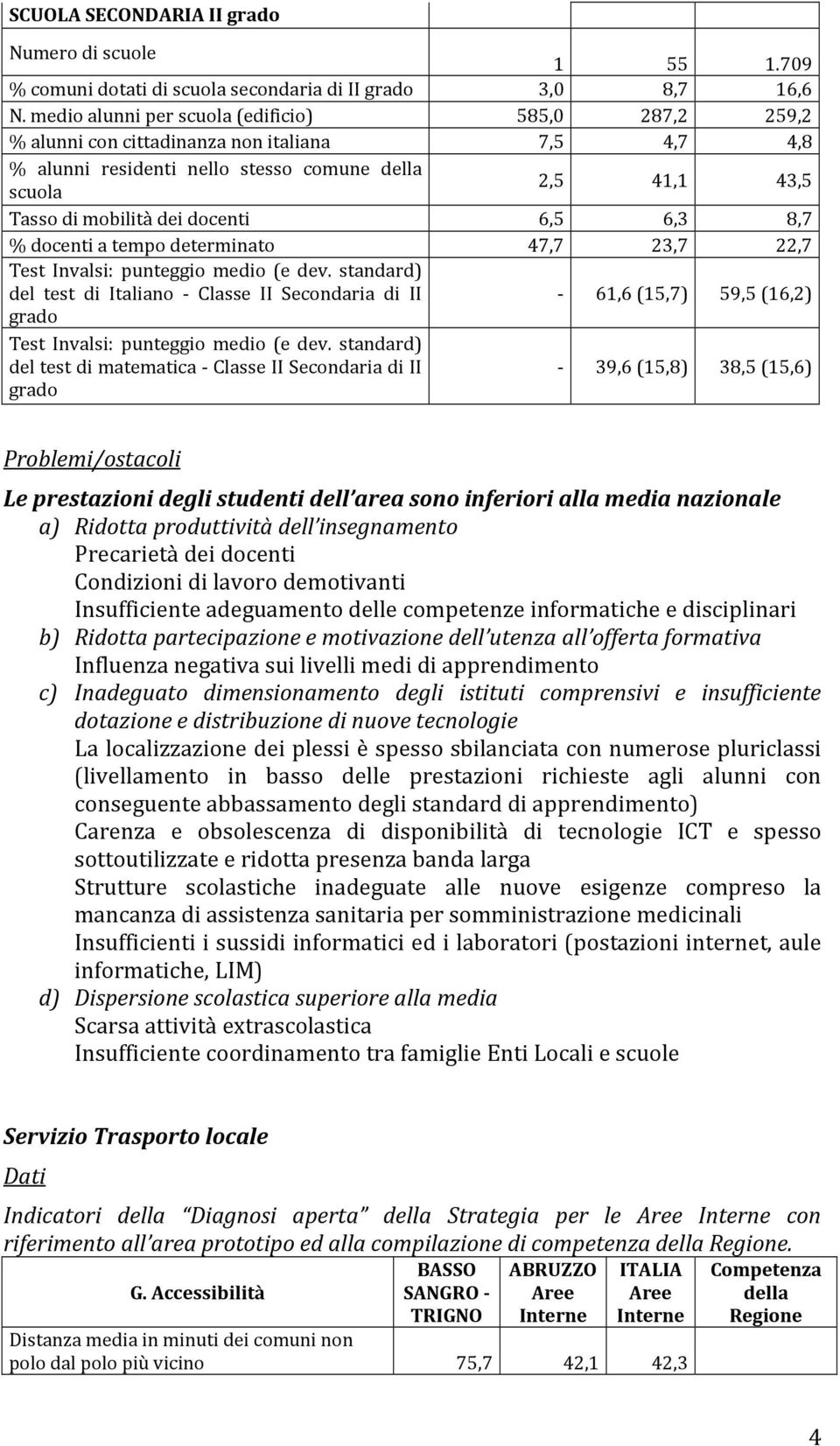 6,5 6,3 8,7 % docenti a tempo determinato 47,7 23,7 22,7 Test Invalsi: punteggio medio (e dev.