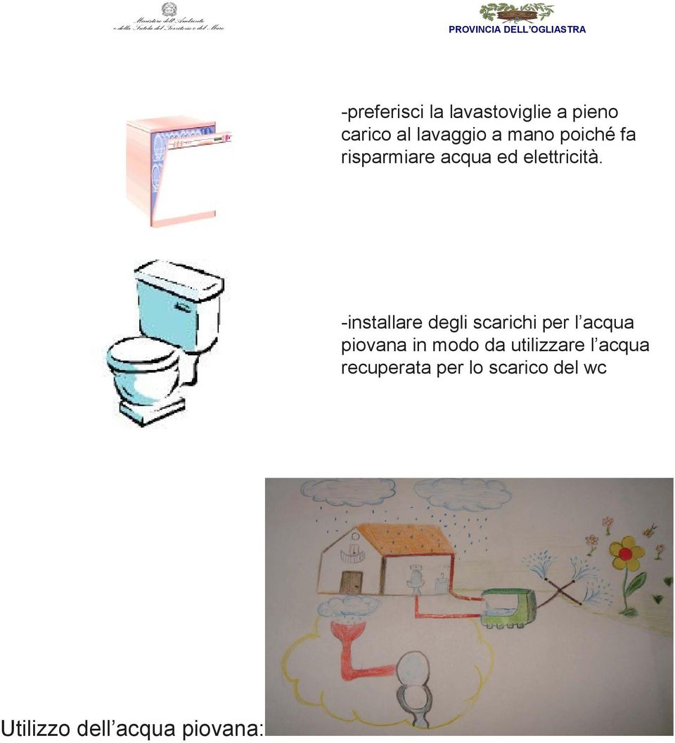 -installare degli scarichi per l acqua piovana in modo da