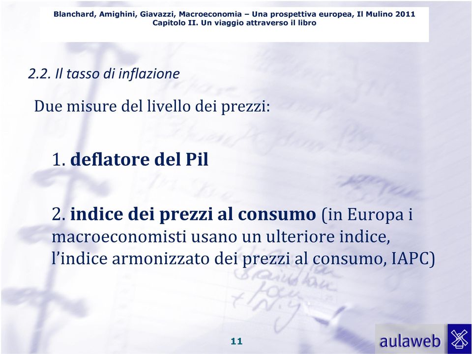 viaggio Il mercato attraverso dei beni il libro 2.2. Il tasso di inflazione Due misure del livello dei prezzi: 1.