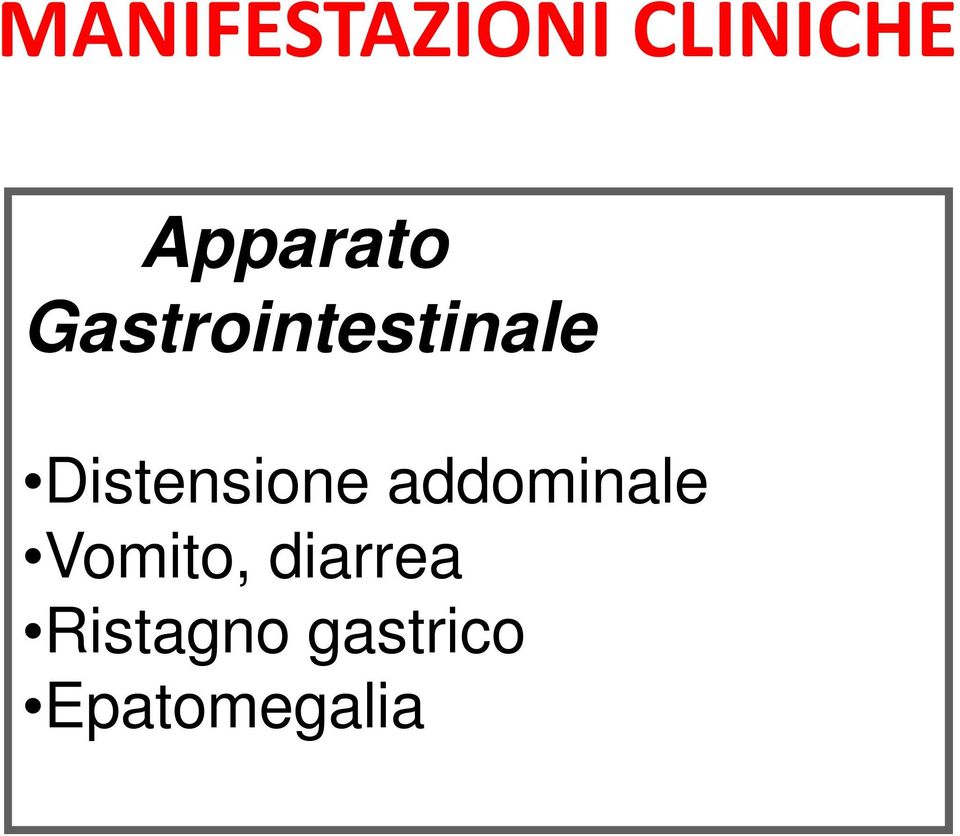 Distensione addominale