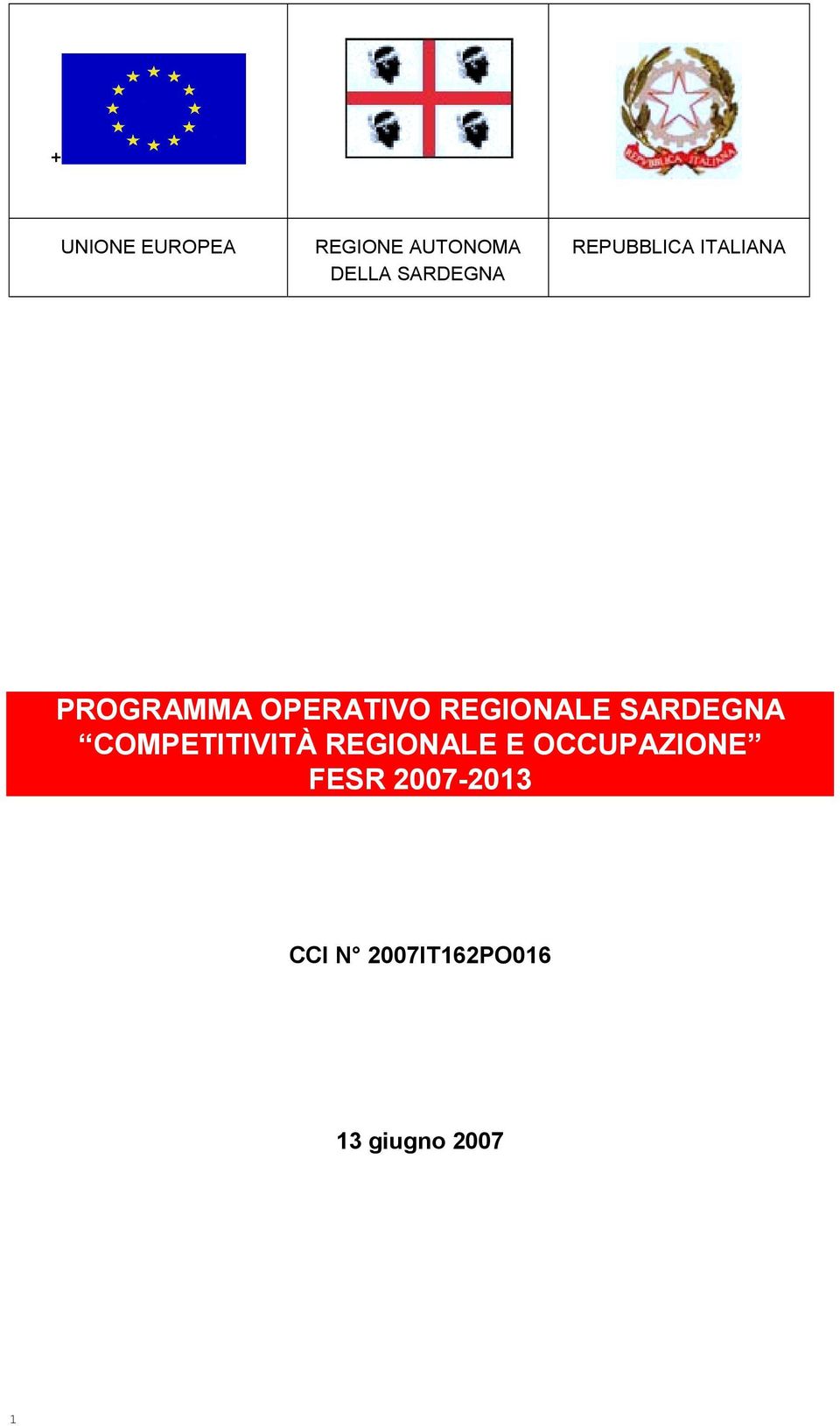 SARDEGNA COMPETITIVITÀ REGIONALE E OCCUPAZIONE