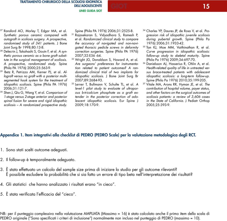 A synthetic porous ceramic as a bone graft substitute in the surgical management of scoliosis. A prospective, randomized study. Spine (Phila PA 1976) 2000;25:563-9.