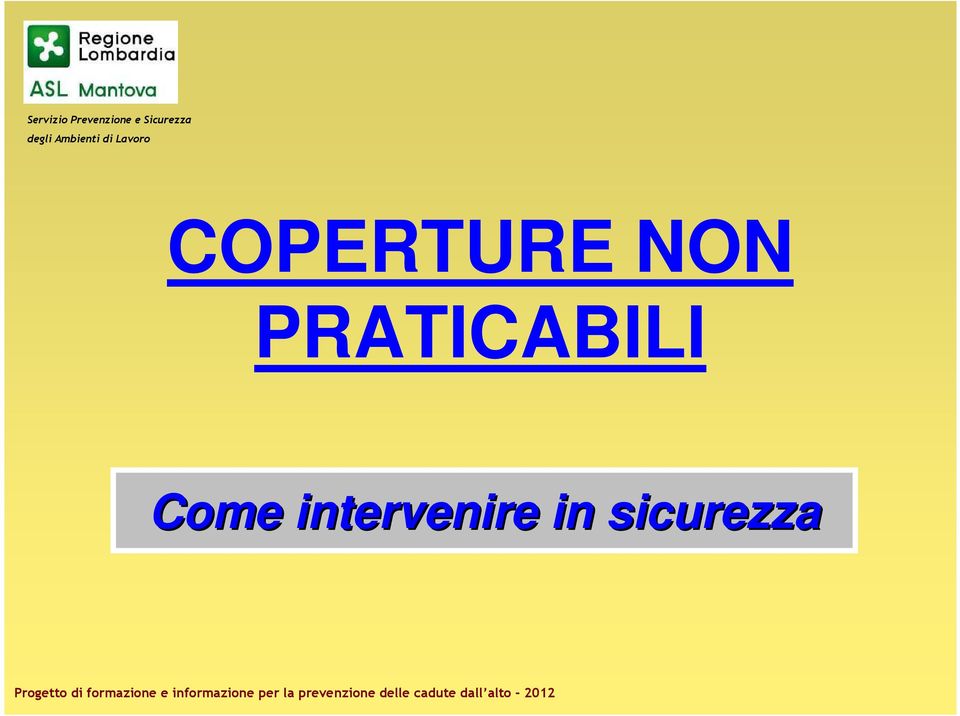 Lavoro COPERTURE NON