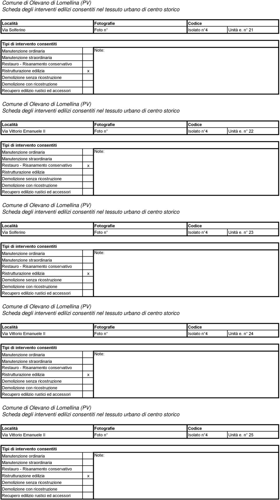 n 22  n 23 Via Vittorio Emanuele II Foto n Isolato n 4 Unità e.