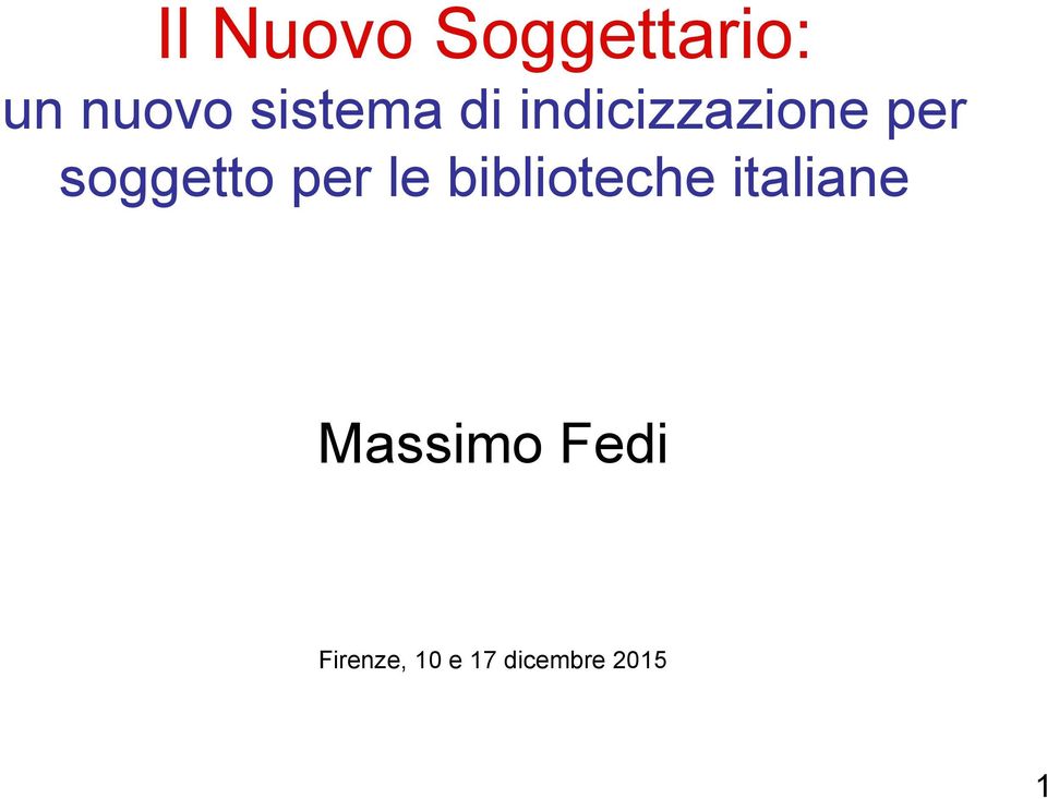 soggetto per le biblioteche