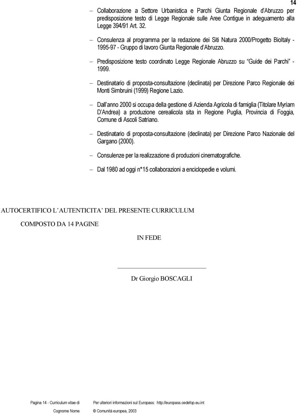 Predisposizione testo coordinato Legge Regionale Abruzzo su Guide dei Parchi - 1999.