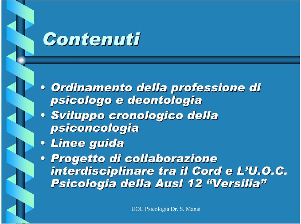 Linee guida Progetto di collaborazione interdisciplinare