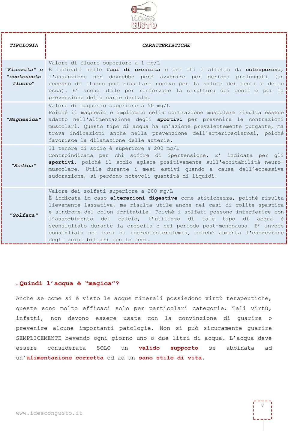 E anche utile per rinforzare la struttura dei denti e per la prevenzione della carie dentale.