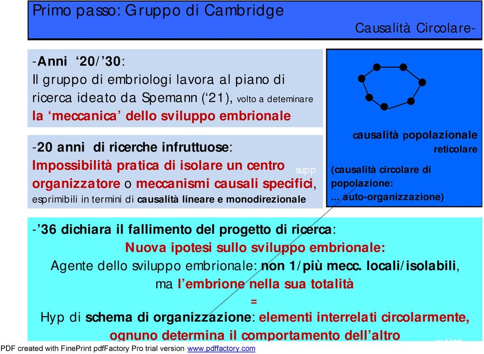 Circolare- causalità popolazionale reticolare (causalità circolare di popolazione:.