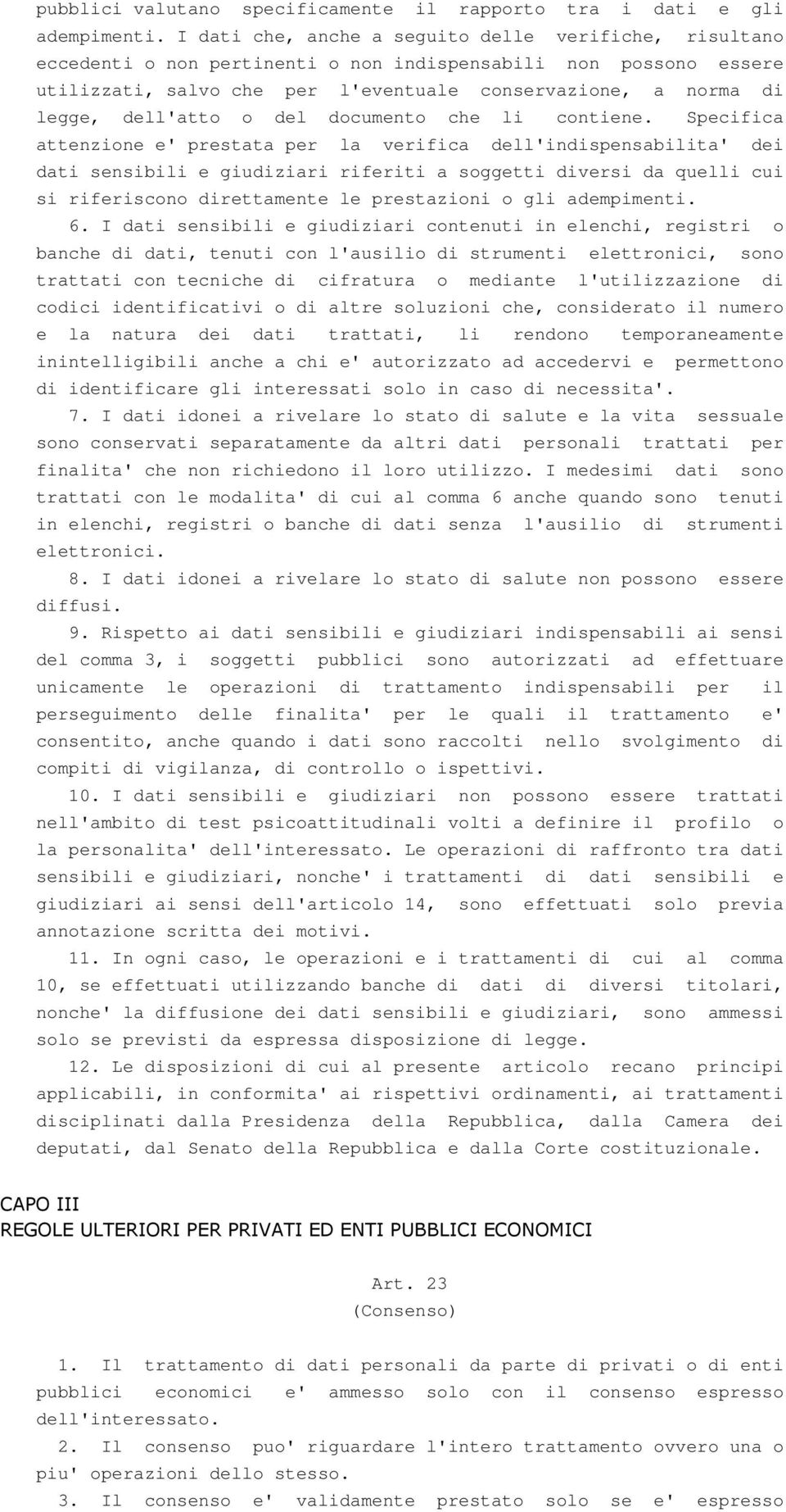 dell'atto o del documento che li contiene.