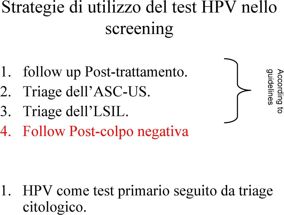 Triage dell LSIL. 4.