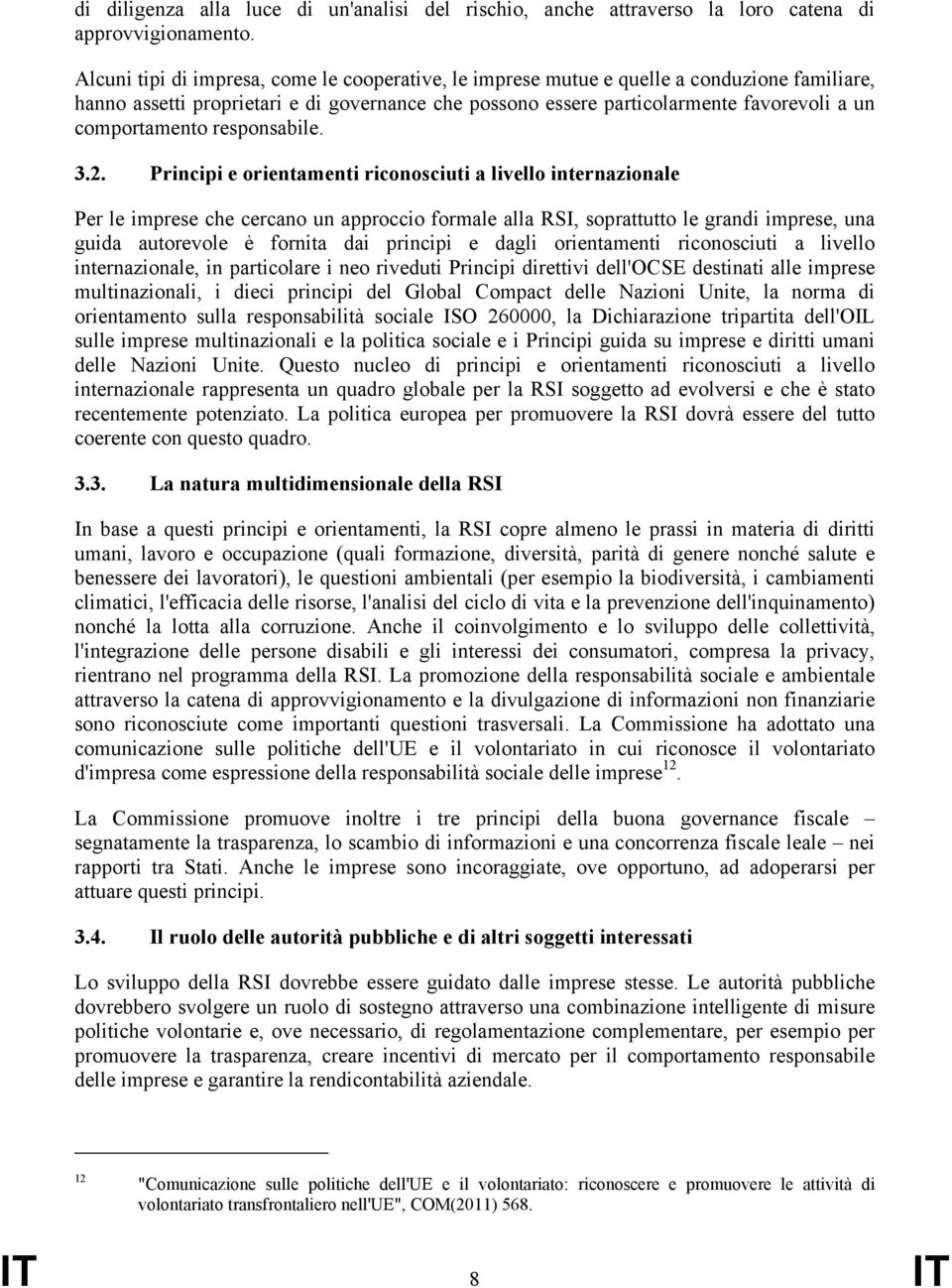 comportamento responsabile. 3.2.