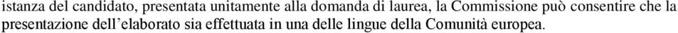 consentire che la presentazione dell elaborato